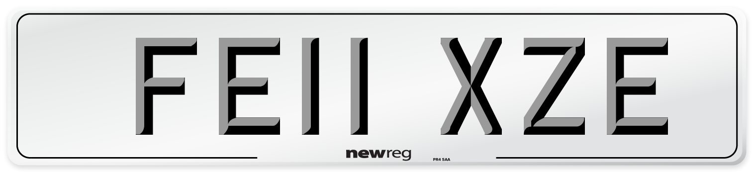 FE11 XZE Number Plate from New Reg
